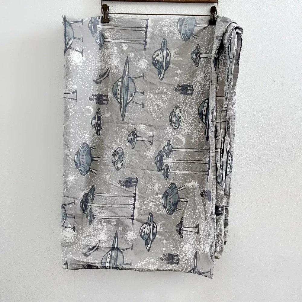 POTTERY BARN Space Ship Twin Duvet Cover